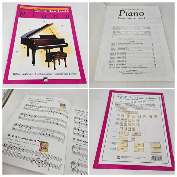 Piano Lesson Education Level 3 4 Sheet Music Books Intermed Theory Technic Lot 6 - Picture 9 of 9